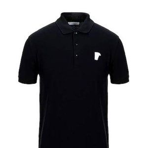 Versace Collection Black Short Sleeve Polo Shirt